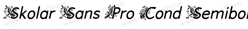 Skolar Sans Pro Cond Semibold Itali字体转换